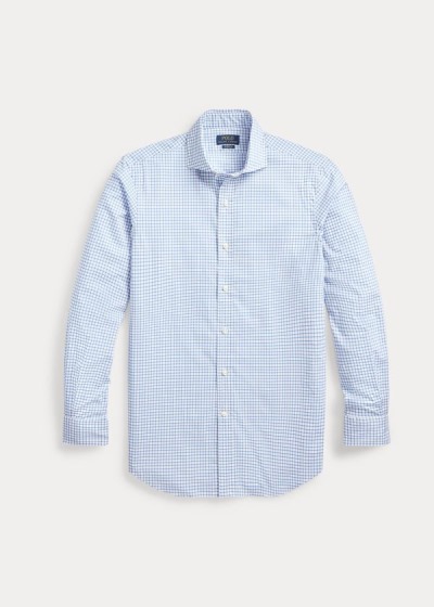 Camisa Polo Ralph Lauren Hombre Blancos / Azules - Classic Fit Plaid Poplin - AVENL3610